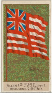 India, from Flags of All Nations, Series 2 (N10) for Allen & Ginter Cigarettes Brands, 1890.
