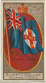 New South Wales, from Flags of All Nations, Series 2 (N10) for Allen & Ginter Cigarettes Brands, 1890.