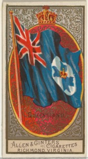 Queensland, from Flags of All Nations, Series 2 (N10) for Allen & Ginter Cigarettes Brands, 1890.