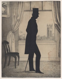 Silhouette of Nathaniel Babson of Gloucester, Massachusetts, 1828-83.