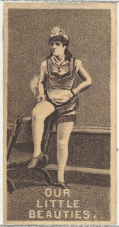 From the Actresses series (N57) promoting Our Little Beauties Cigarettes for Allen & Ginter brand tobacco products, 1890.