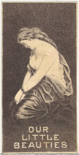From the Actresses series (N57) promoting Our Little Beauties Cigarettes for Allen & Ginter brand tobacco products, 1890.