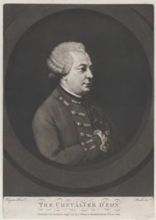 Chevalier d'Eon, 1771.