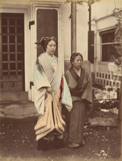 Lady & Servant, 1870s.