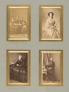[Duchesse d'Albe, Unknown Sitter, Duchesse de Morny, and Duc de Morny], before 1865.