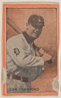 Sam Crawford, from the Baseball Players set (W500) (Orange Borders), 1910.