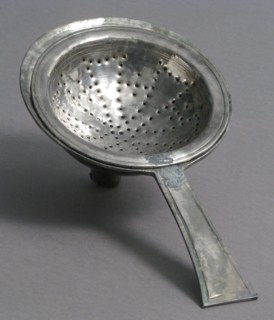 The Attarouthi Treasure - Wine Strainer, Byzantine, 500-650. Pattern of Christogram, a monogram of the initials of Christ?s name in Greek