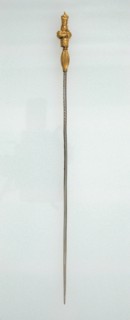 Hairpin with Decorated Gold Bead Finial, Frankish, 7th century.