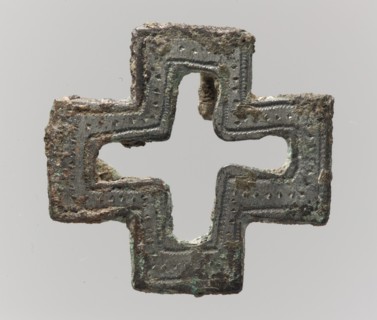 Purse Mount in the Form of a Cross, Frankish, 7th century.