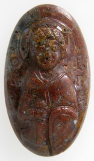 Cameo with Saint George, Byzantine, 1100-1300.