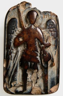 Two-Sided Pendant with the Archangel Michael and Daniel in the Lion?s Den, Byzantine, 1200 or later.