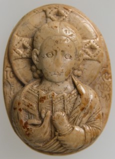 Cameo with Christ Emmanuel, Byzantine, 1200-1400.