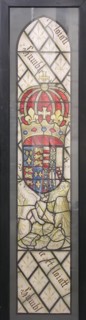 Panel with Coat of Arms, British, early 20th century (original dated 15th century).