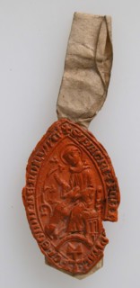 Seal Impression, Saint Giles, British, late 13th century.