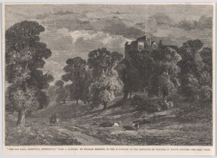 The Old Hall, Hardwick, Derbyshire, from "Illustrated London News", May 23, 1863.