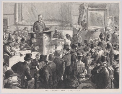 A Great Picture Sale at Christie's, from "The Graphic", September 10, 1887.