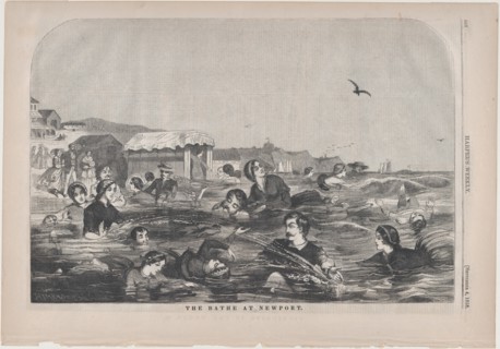 The Bathe at Newport (Harper's Weekly, Vol. II), September 4, 1858.
