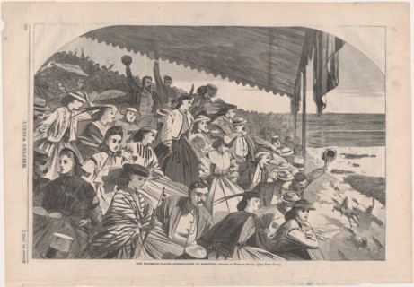 Our Watering Places - Horse Racing at Saratoga (Harper's Weekly, Vol. IX), 1865.