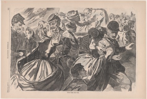 Home from the War (Harper's Weekly, Vol. VII), June 13, 1863.