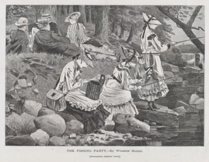 The Fishing Party (Appleton's Journal, Vol. II), October 2, 1869.