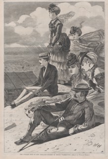 The Coolest Spot in New England - Summit of Mount Washington, (Harper's Bazar, Vol. III), July 23, 1870.