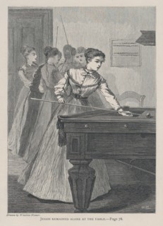 Jessie Remained Alone at the Table (The Galaxy, An Illustrated Magazine of Entertaining Reading, Vol. VI), July 1868.