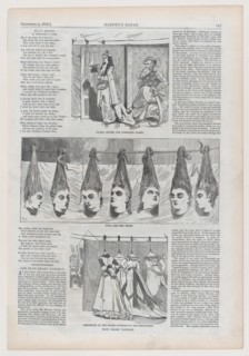 Blue Beard Tableau: Fatima Enters the Forbidden Court; What She Sees There; Disposition of the Bodies (Invisible to the Spectators) (Harper's Bazar, Vol. I), September 5, 1868.
