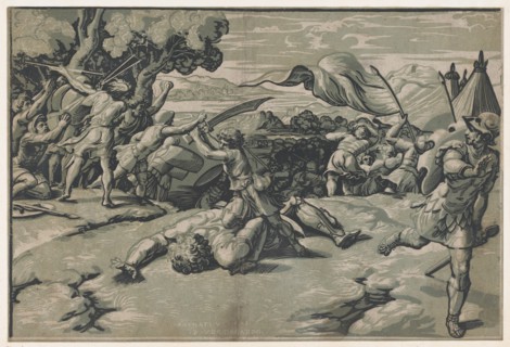 David and Goliath, ca. 1520-27.