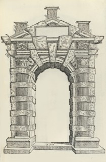Tutte l'opere d'architettura, 1584. [Rustic Gate from Libro Estraordinaria, p. 17].