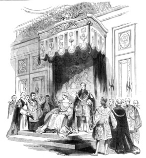 Enthronization of the Queen as Sovereign of the Order of the Garter