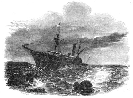 Wreck of the Windsor Castle steamer