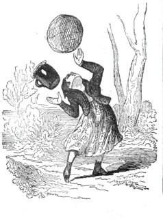 Little Red Riding Hood drops the butter and cake