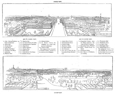 Colosseum print - north and south views