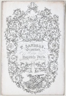 Trade Card for T. Sanders
