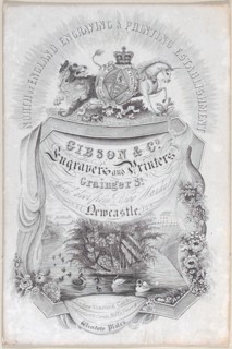 Trade card for North of England Engraving & Printing Establisment