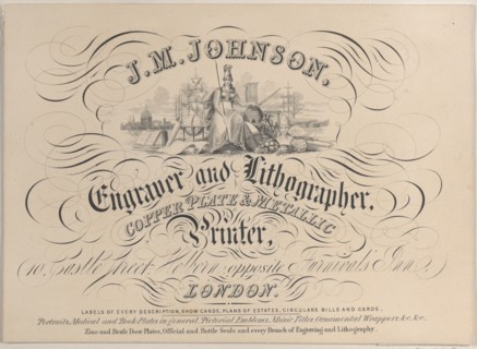 Trade card for J.M. Johnson