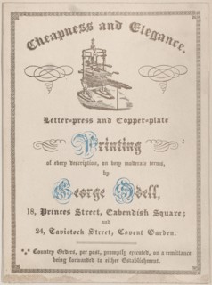 Trade card for George Odell