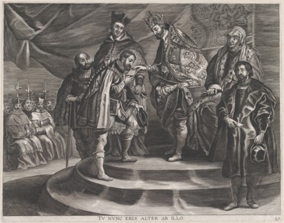 Plate 25: Philip crowned King of Spain by his father