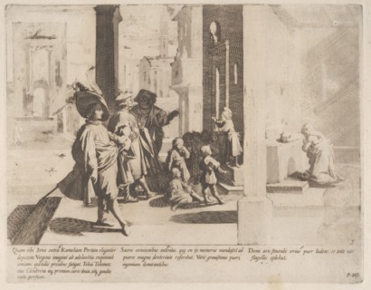 Episode 4: The Young Saint Bernardino preaches to a group of boys while important men a...