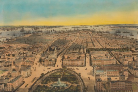 New-York (Union Square, Looking South), 1850. Creator: Sarony & Co.