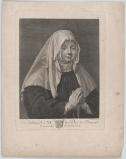 Portrait of a praying nun