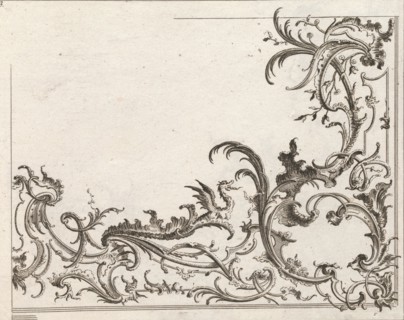 Design for the Decoration of the Lower Right Corner of a Ceiling