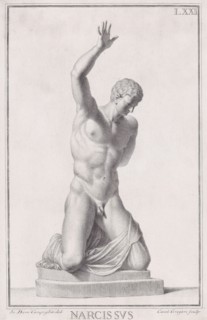 Statue of Narcissus, 1734. Creators: Carlo Gregori, Giovanni Domenico Campiglia.