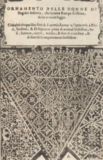 Ornamento nobile...Fatta da Lucretia Romana (Libro V of the Corona)