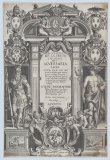 Frontispiece for 'Adversaria sacra'