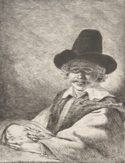 Portrait of Seated Man in Hat