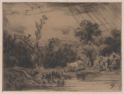Landscape with Thunderstorm