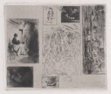 Composite plate: Woman and Children (a)