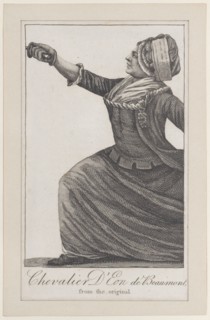Chevalier d'Eon de Beaumont (from Kirby's Wonderful Museum)