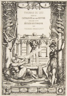 Frontispiece for the Catalogue of the work of Thomas De Leu